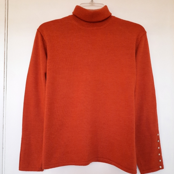 Fine Italian Merino wool turtle neck sweater size PL. - Picture 9 of 9